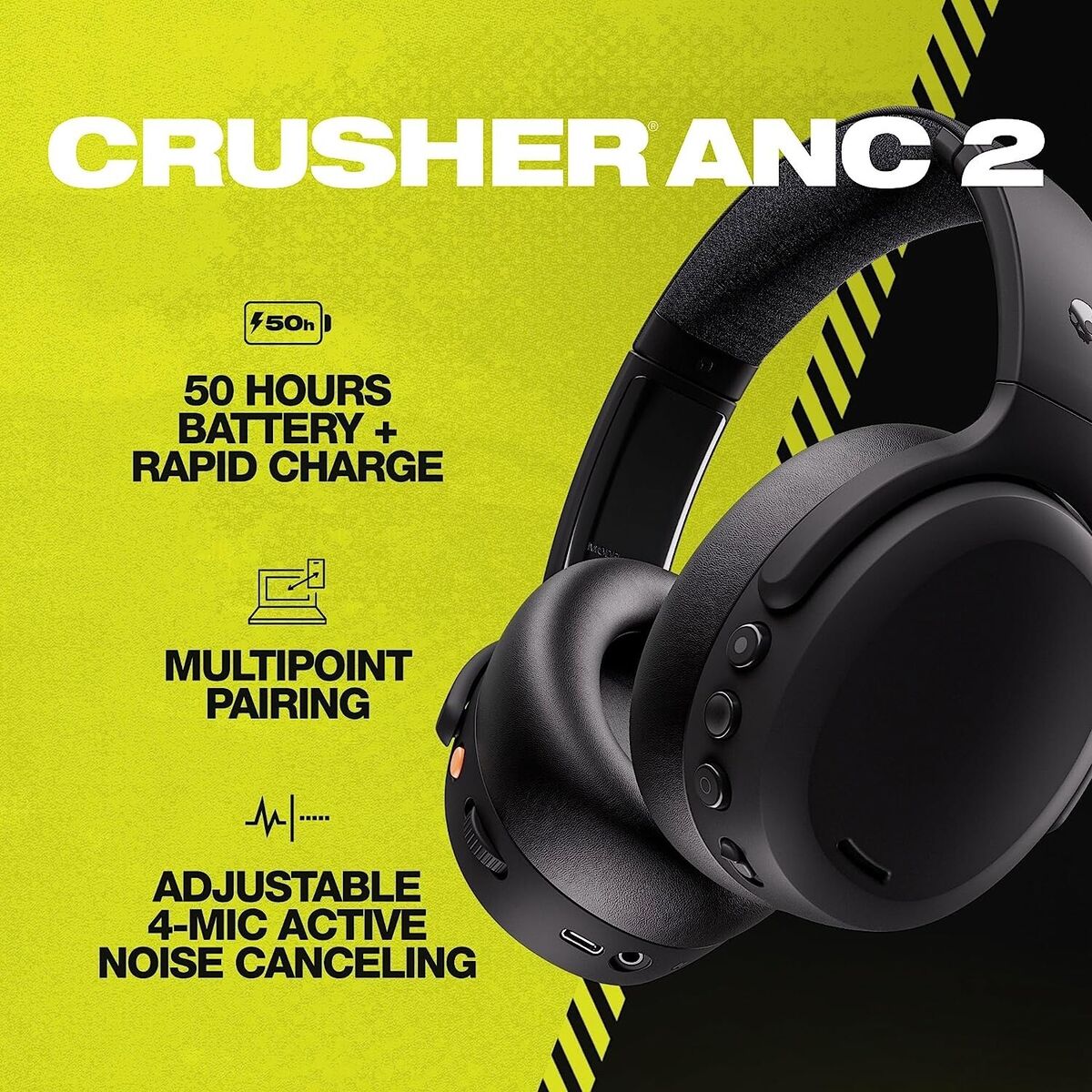 Skullcandy Crusher ANC 2 Noise Cancelling Headphones Skullcandy Crusher ANC 2 Noise Cancelling Headphones